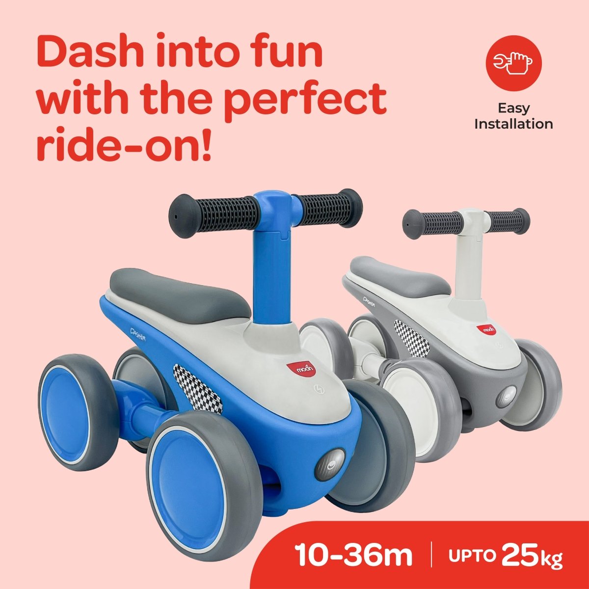 MOON DASHER RIDE ON SCOOTER - BLUE - Premium for Kids in Qatar | Toysaro.com